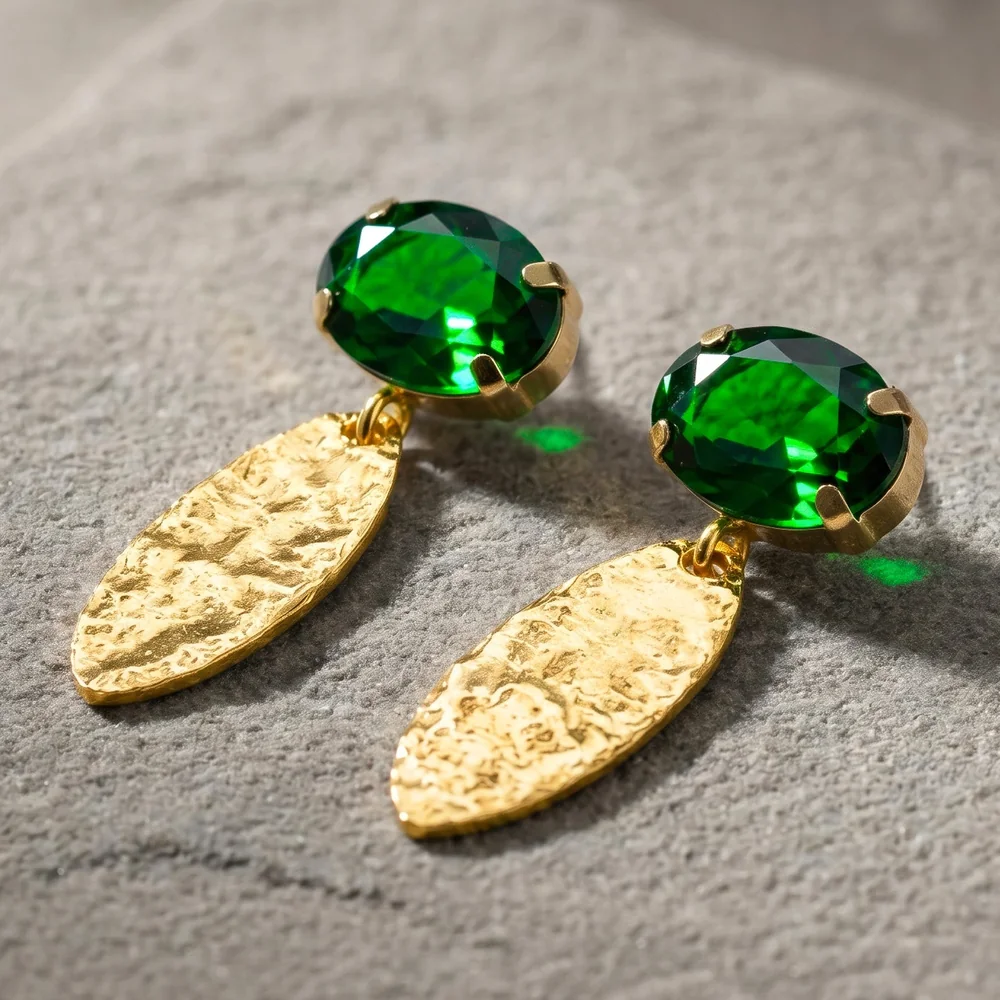 Earrings Anti-Tarnish Marquise Crystal Dangles